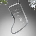 Personalized Holiday Jade Ornament - Stocking